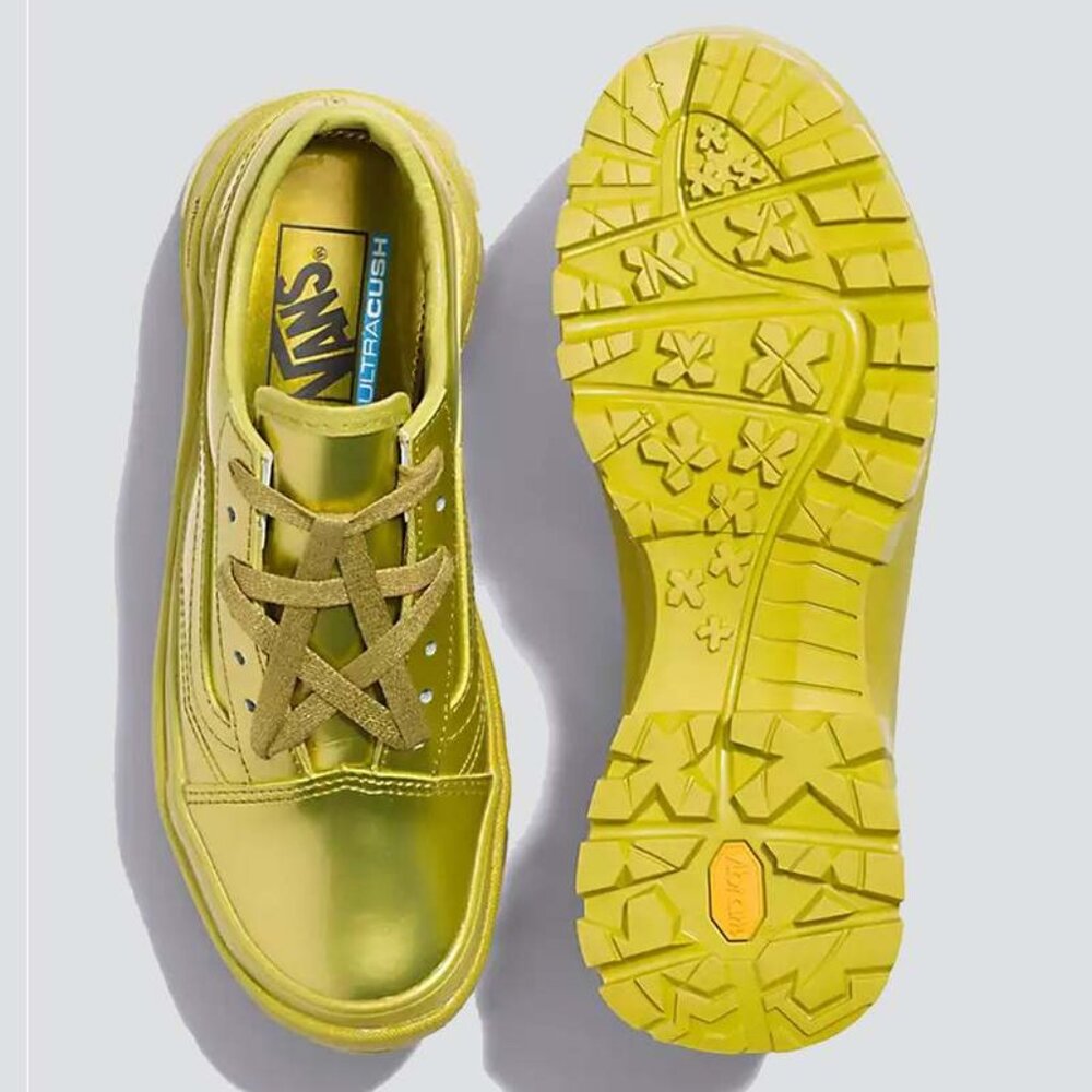 Vans Collina Strada Old Skool Vibram Gold Unisex Casual Shoes Women's 11